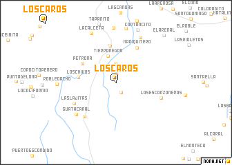 map of Los Caros