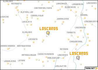 map of Los Caros