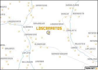 map of Los Carpatos
