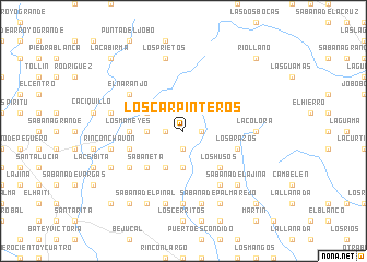 map of Los Carpinteros