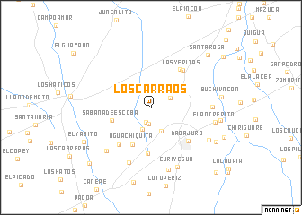 map of Los Carraos