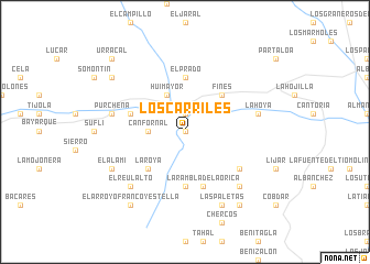 map of Los Carriles