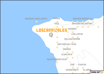 map of Los Carrizales