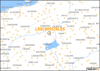 map of Los Carrizales