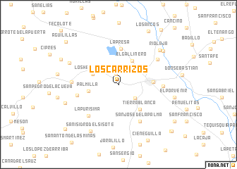 map of Los Carrizos