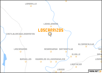 map of Los Carrizos