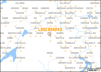 map of Los Casares