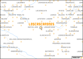 map of Los Cascarones