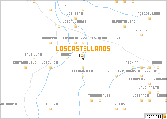 map of Los Castellanos