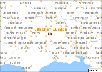 map of Los Castillejos