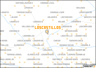 map of Los Castillos