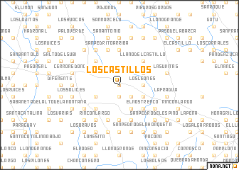 map of Los Castillos