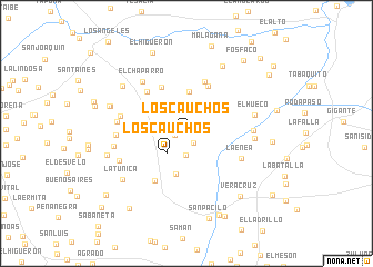 map of Los Cauchos