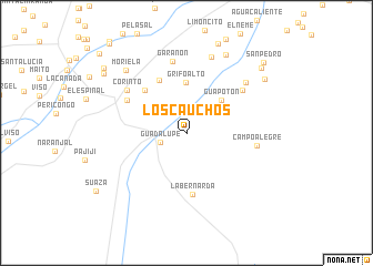 map of Los Cauchos