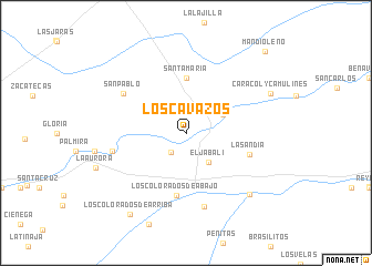 map of Los Cavazos