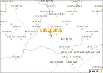 map of Los Cedros