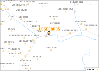 map of Los Cedros