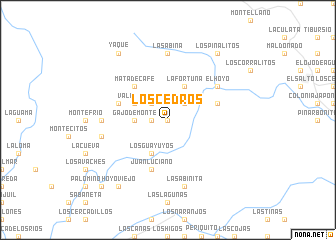 map of Los Cedros