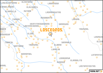 map of Los Cedros