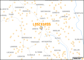 map of Los Cedros