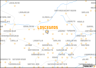 map of Los Cedros