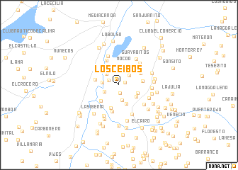 map of Los Ceibos