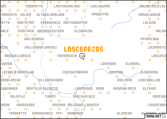 map of Los Cerezos
