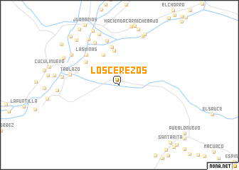 map of Los Cerezos