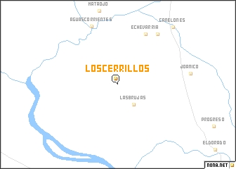 map of Los Cerrillos