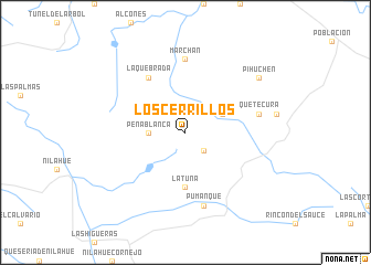 map of Los Cerrillos