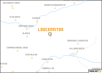 map of Los Cerritos