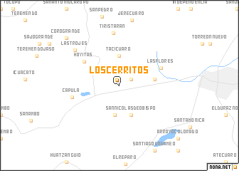 map of Los Cerritos