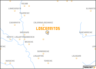 map of Los Cerritos