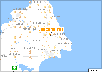 map of Los Cerritos