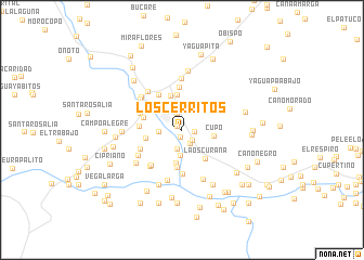 map of Los Cerritos