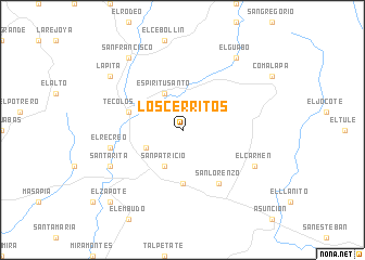 map of Los Cerritos