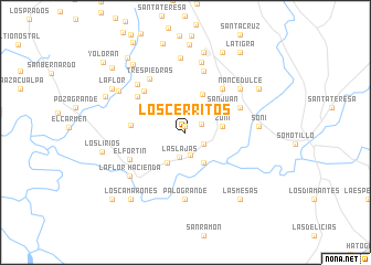 map of Los Cerritos