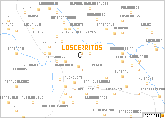 map of Los Cerritos