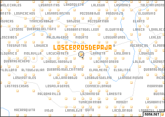 map of Los Cerros de Paja