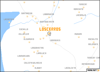 map of Los Cerros