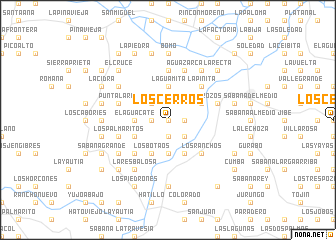 map of Los Cerros