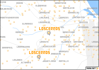 map of Los Cerros