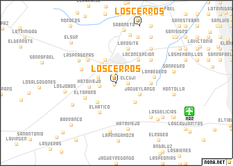 map of Los Cerros