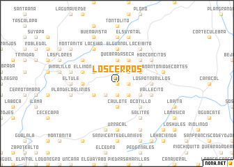 map of Los Cerros