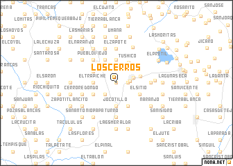 map of Los Cerros