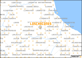 map of Los Chacones