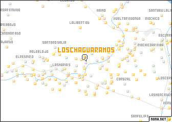 map of Los Chaguaramos
