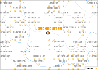 map of Los Chagüites