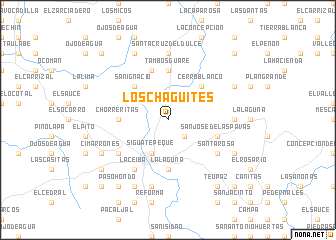 map of Los Chagüites