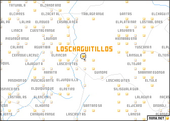 map of Los Chagüitillos